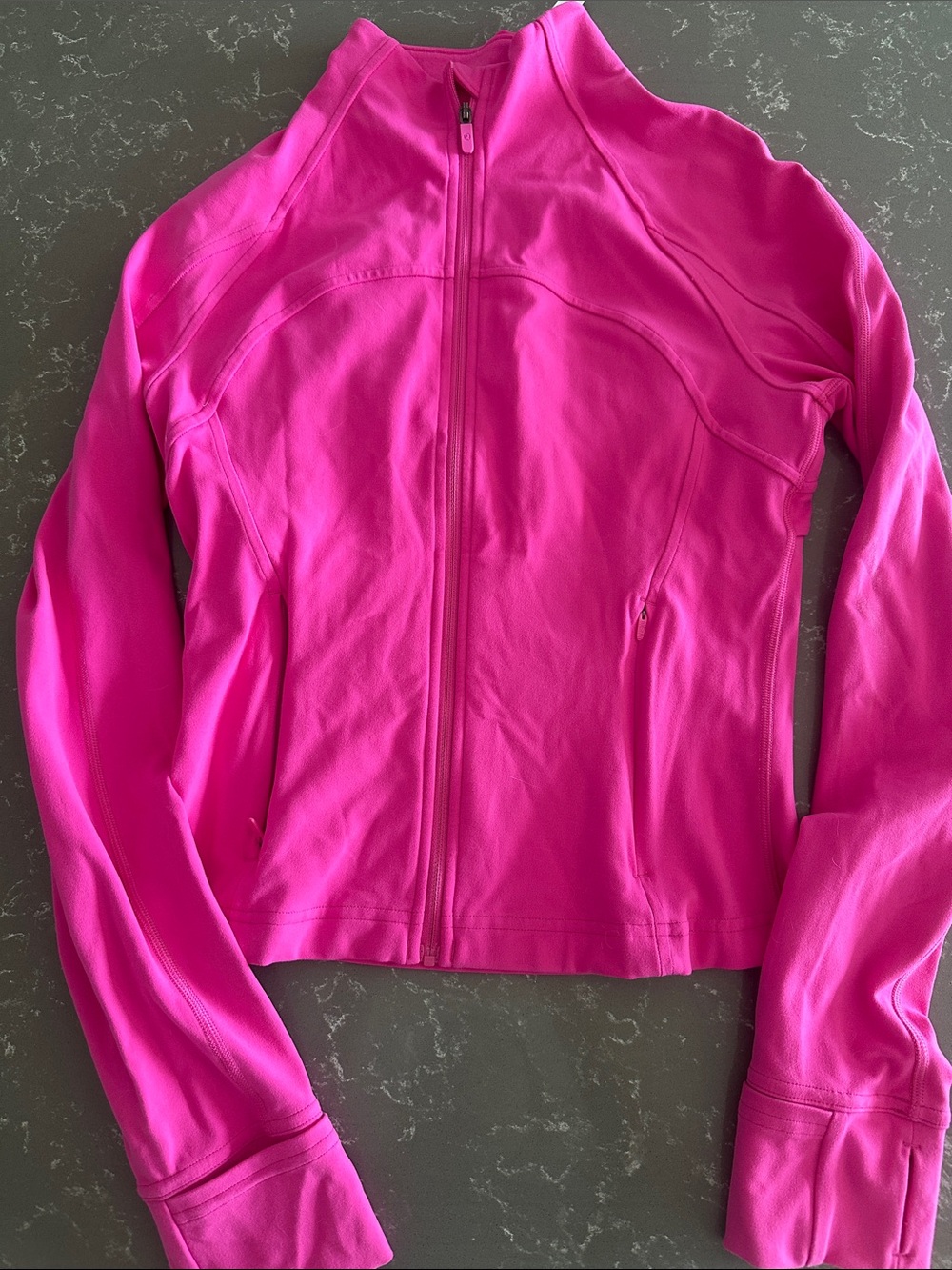 lululemon athletica nulu cropped define jacket sonic pink